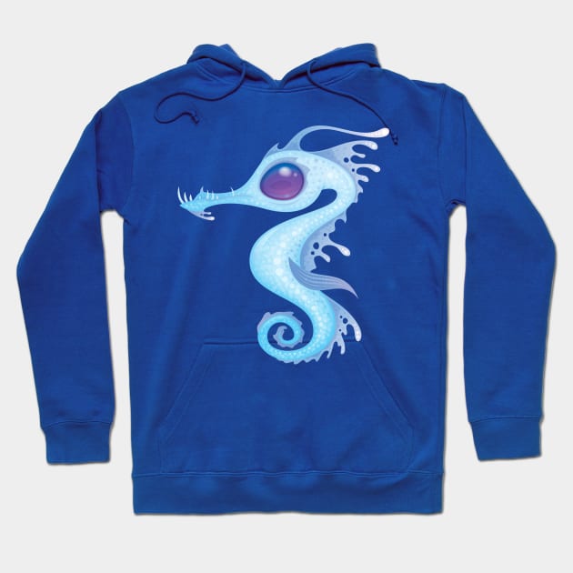 White Sea Dragon Hoodie by fizzgig